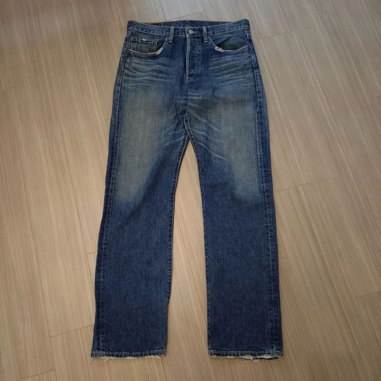 Levi's 501 ストレートデニム W32 L32 ブラウン LEVI`S リーバイス