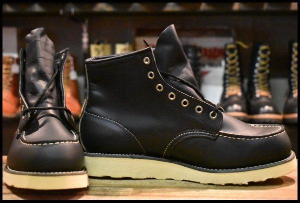 8.5EE DEAD 犬タグ LEGEND レッドウィング 8179 アイリッシュセッター ブラッククローム モックトゥ ブーツ redwing HOPESMORE FG355