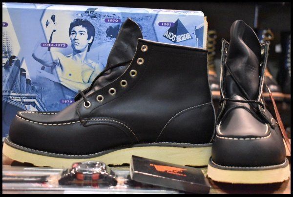 8.5EE DEAD 犬タグ LEGEND レッドウィング 8179 アイリッシュセッター ブラッククローム モックトゥ ブーツ redwing HOPESMORE FG355