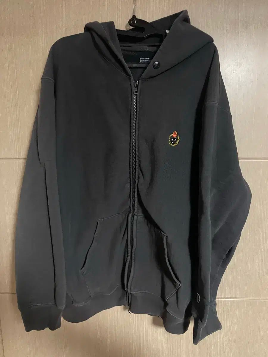 HERITAGE FLOSS フードジップアップ チャコール L