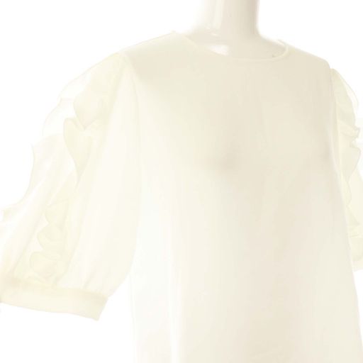 アベニールエトワール Aveniretoile フリルスリーブブラウス 半袖 38