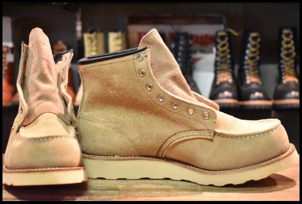 8.5EE DEAD 犬タグ LEGEND レッドウィング 8173 スエード アイリッシュセッター タン ラフアウト モック ブーツ redwing HOPESMORE FG356