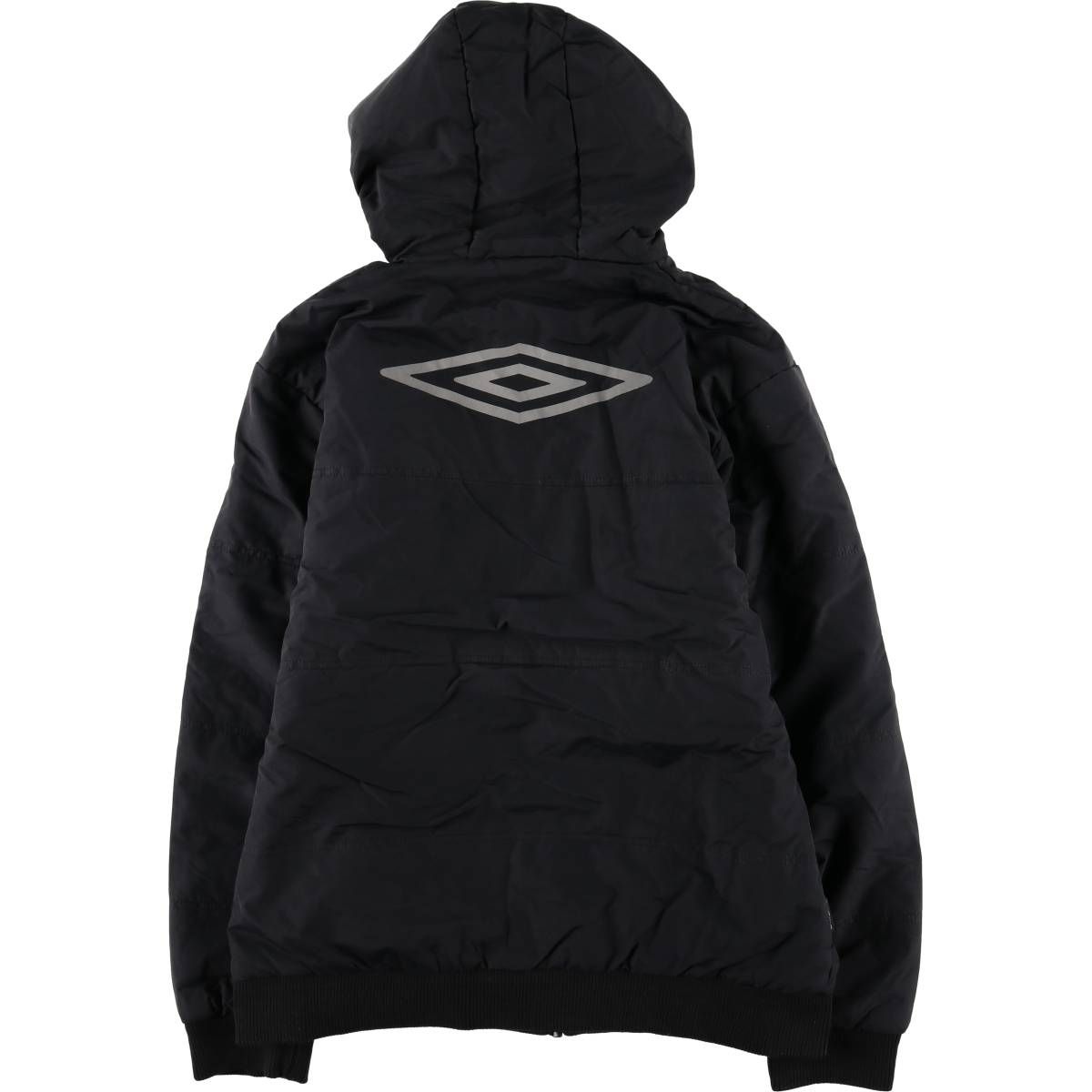古着 アンブロ UMBRO バックロゴ 中綿パーカー パファージャケット 