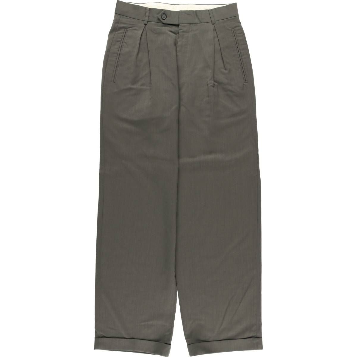 古着 90年代 ジョルジオアルマーニ Giorgio Armani MANI ツータック ウールパンツ スラックス イタリア製 W30 メンズw30相当 eaa591206