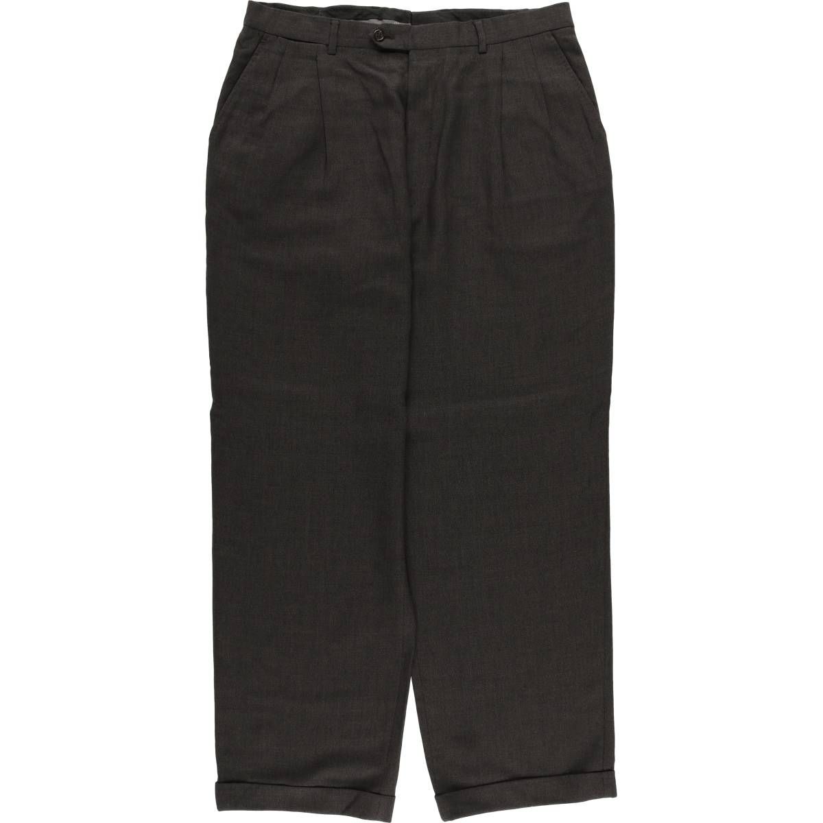 古着 ツータック スラックスパンツ メンズw36相当 eaa591211