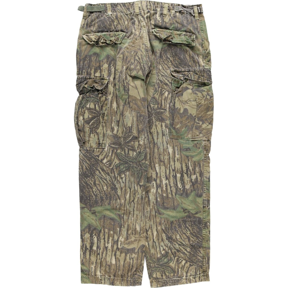 古着 民間品 迷彩柄 リアルツリーカモ ミリタリー カーゴパンツ コンバットパンツ メンズw 34相当 eaa 595532