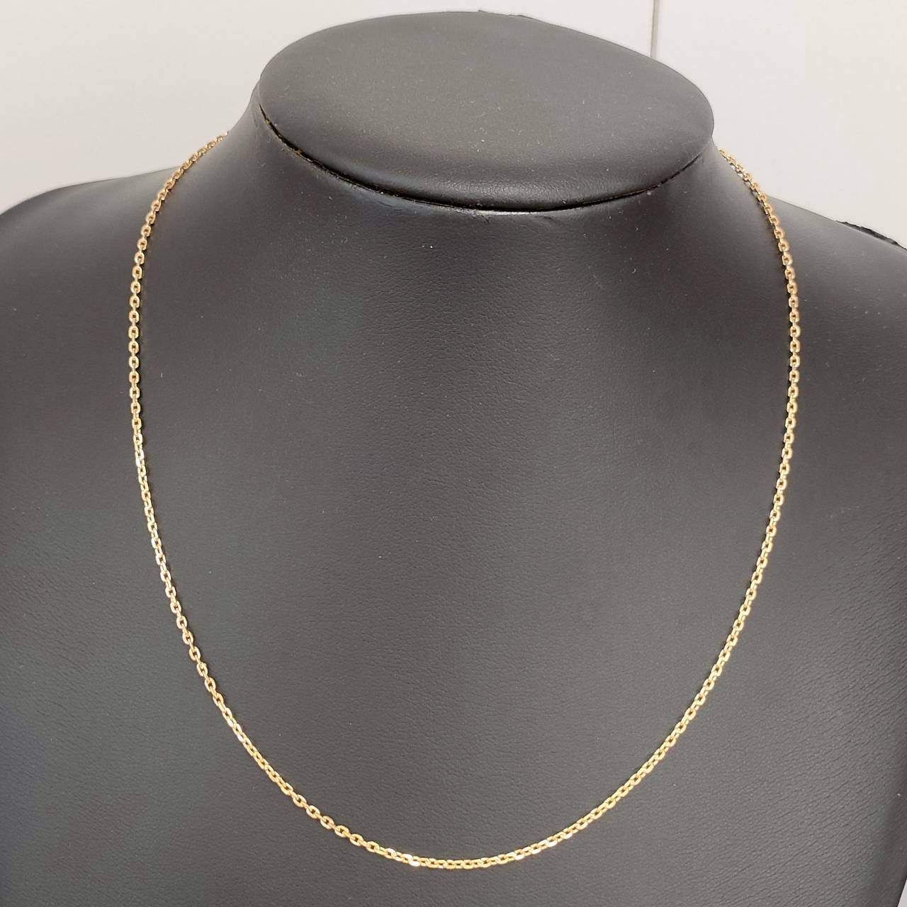 18金 K 18 カットアズキチェーン ネックレス 造幣局刻印 レディース 4.2 g 44㎝ D 356