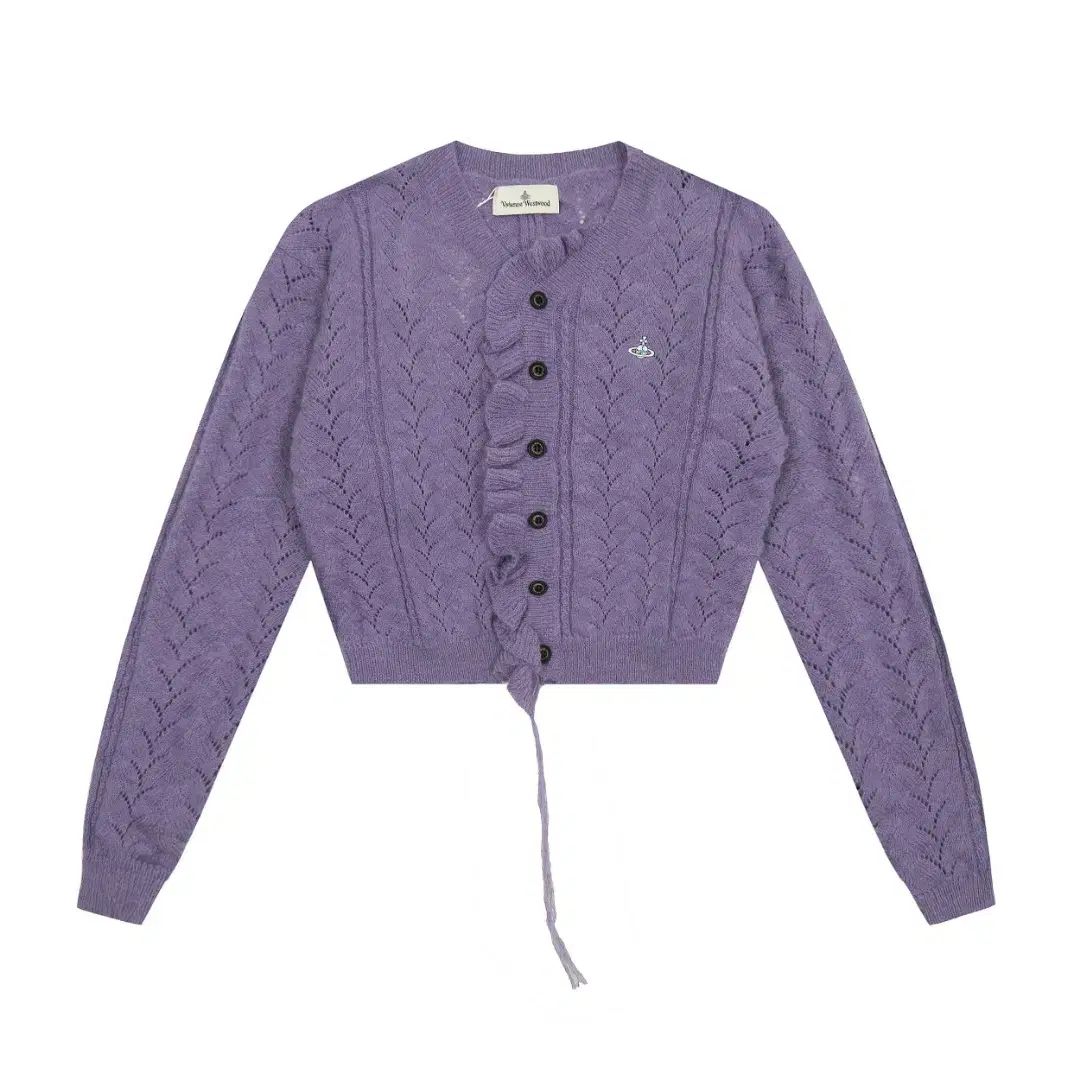 Vivienne Westwood ヴィヴィアン ウエストウッド カーディガン PURPLE パープル レディース