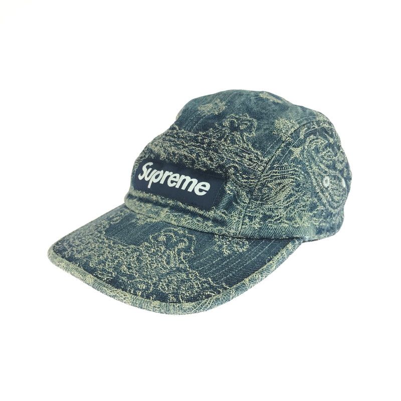 品 Supreme シュプリーム 25SS BANDANA JACQUARD DENIM CAMP CAP バンダナジャカードデニムキャンプキャップ 帽子 185-251107-rt-09-tag