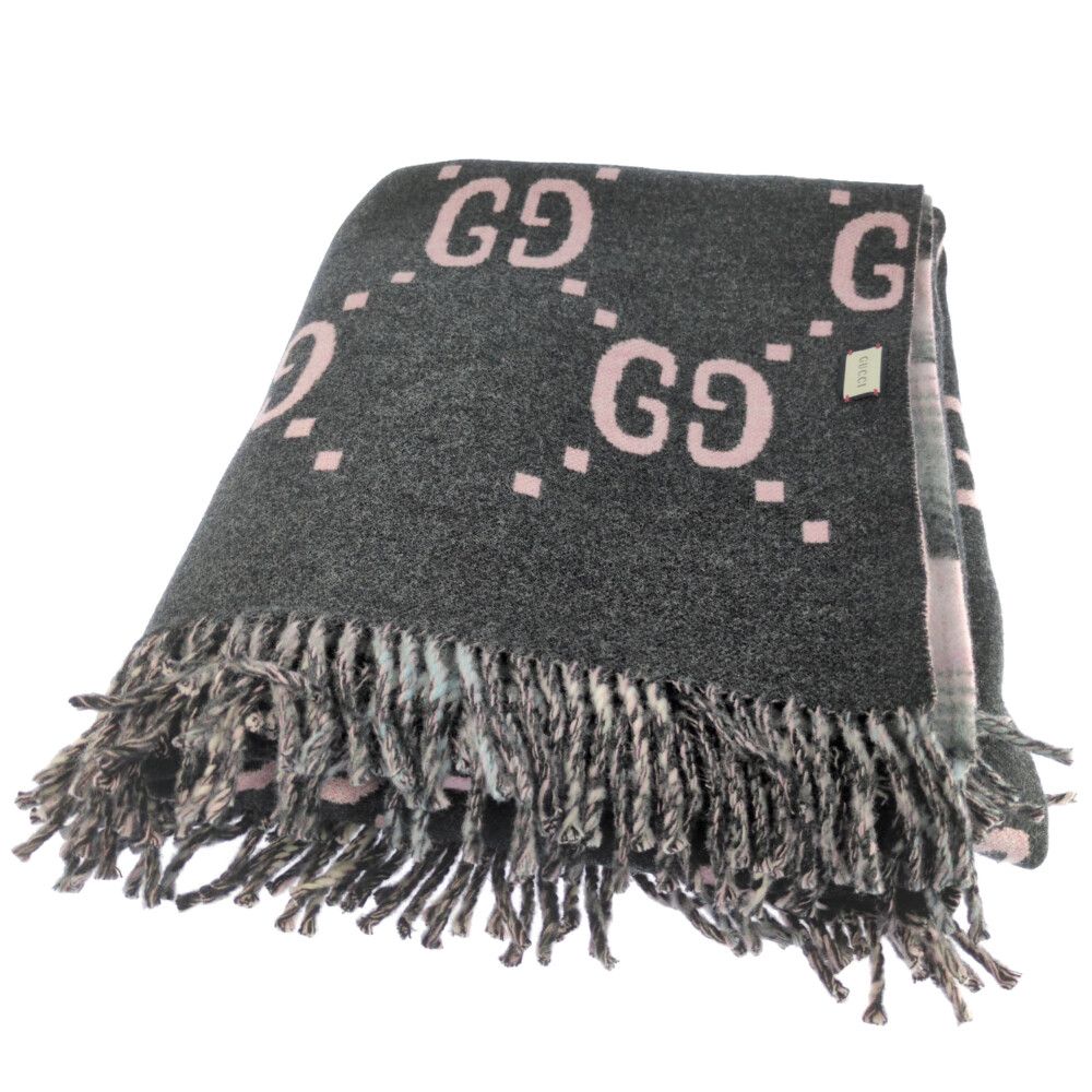 GUCCI グッチ リバーシブルタイプ・ストールネックウェア 553118 ピンク×ブラック 翌日配送可 A メンズ レディース 595831