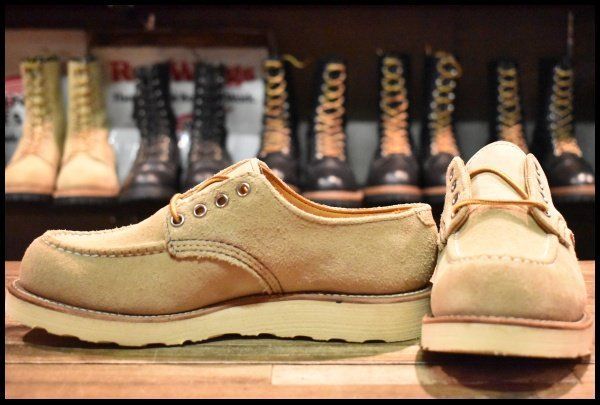 7D DEAD 羽タグ 90 S レッドウィング 8105 スエード オックスフォード タンラフアウト モックトゥ 短靴 ブーツ redwing HOPESMORE FG381