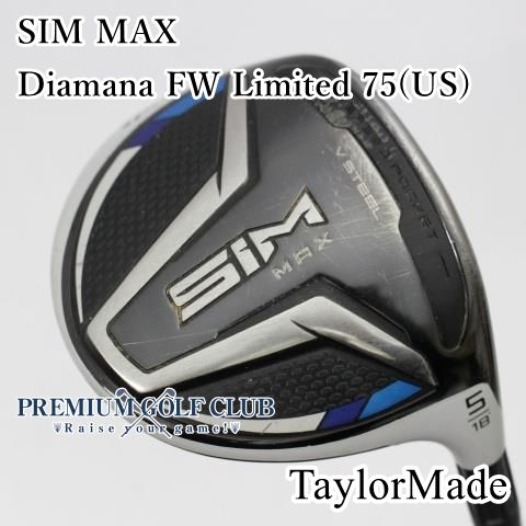 【名器】テーラーメイド SIM フェアウェイウッド5W ディアマナDF80 X 中古】[Cランク] フェアウェイウッド テーラーメイド SIM MAX/Diamana
