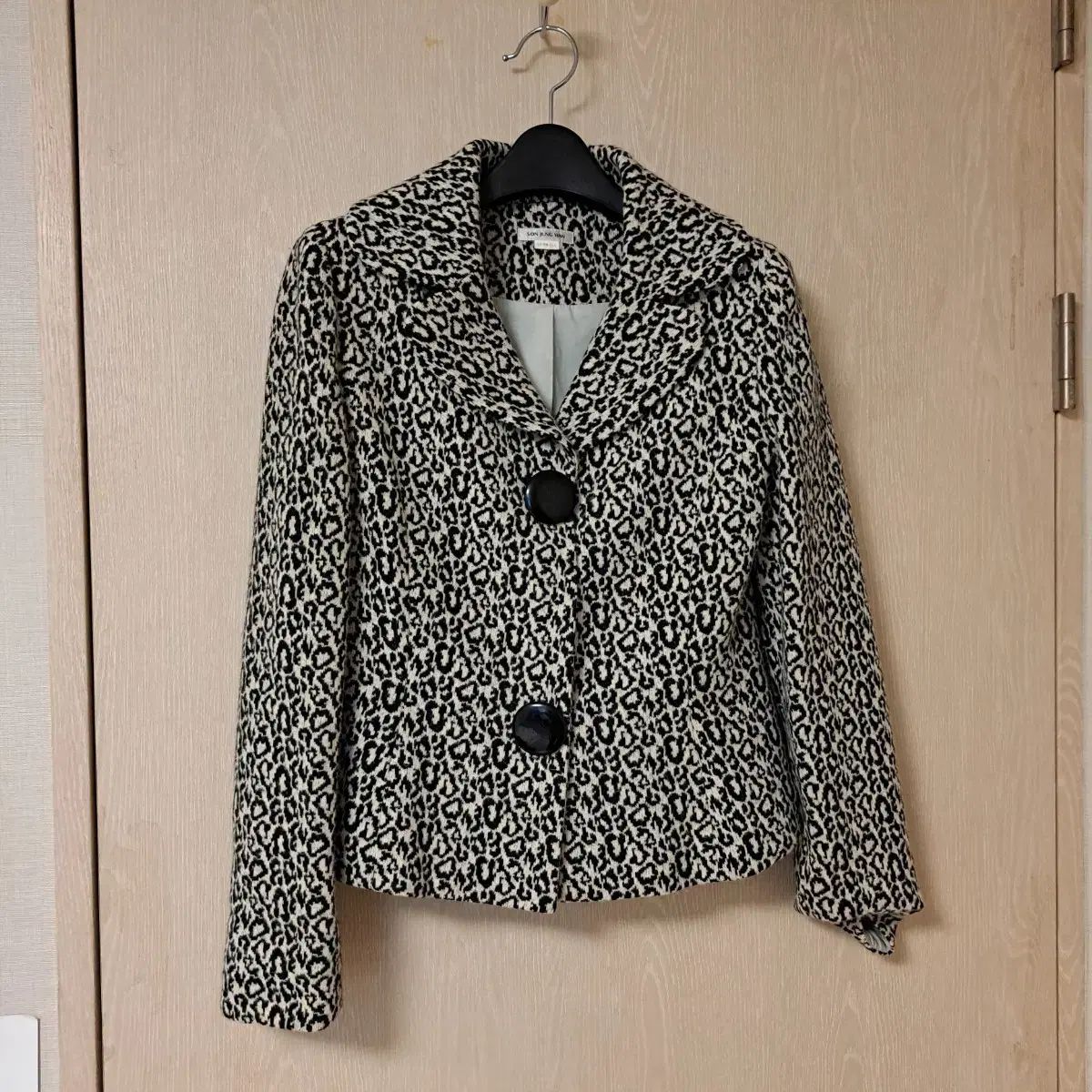 SON JUNG WAN ウール レオパード パータン ジャケット