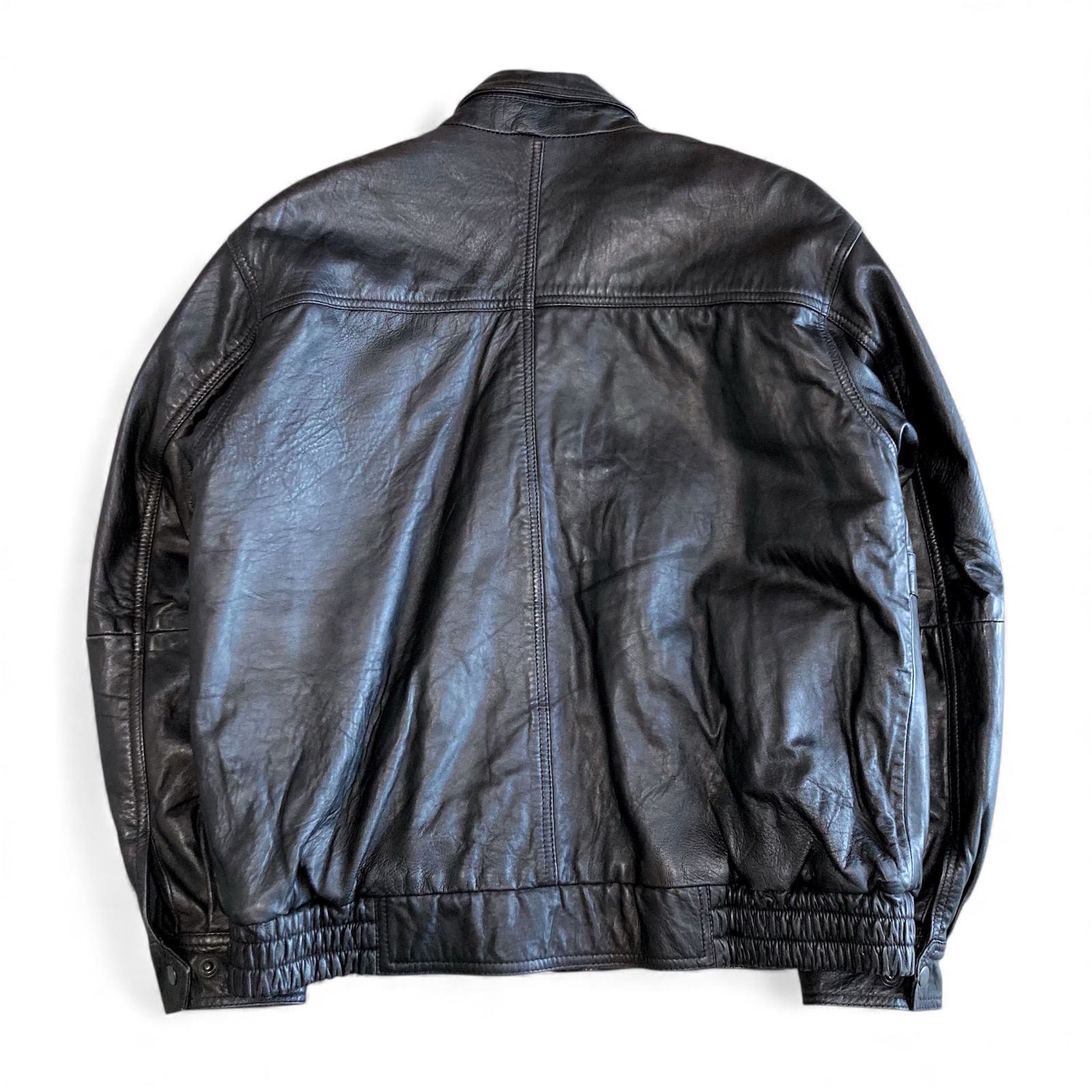 90s ヴィンテージ A-2 フライトジャケット 羊革 ブラック XL