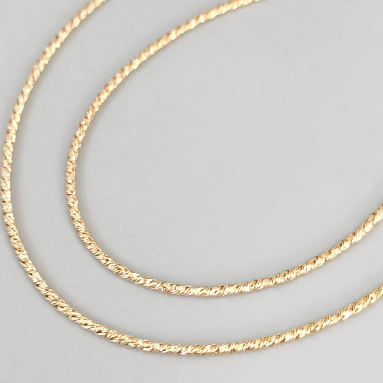 18金 K 18 デザインネックレス 造幣局刻印 レディース 4.15 g 40.5㎝ D 357