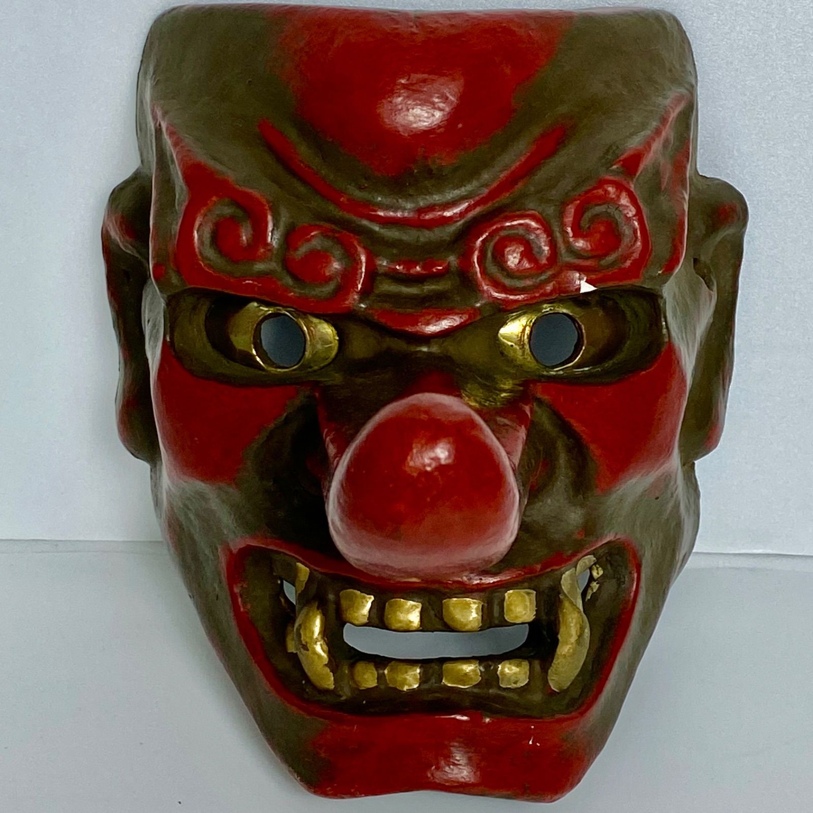 天狗面 仮面 郷土民芸 神楽 能面 日本伝統工芸 インテリア飾り 骨董