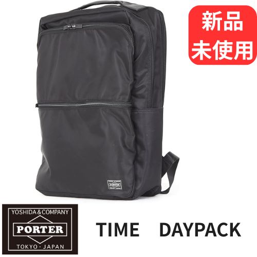 ポーター タイム デイパック 655-06169 10 ブラック PORTER TIME DAYPACK ビジネスリュック メンズ 50代 40代 ビジネスバッグ 通勤 軽量 撥水 大容量 大きめ 吉田カバン PORTER
