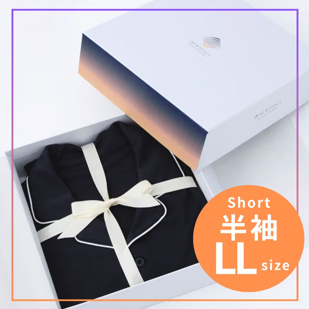 ニューピース リカバリー パジャマ LLサイズ 半袖 ネイビー