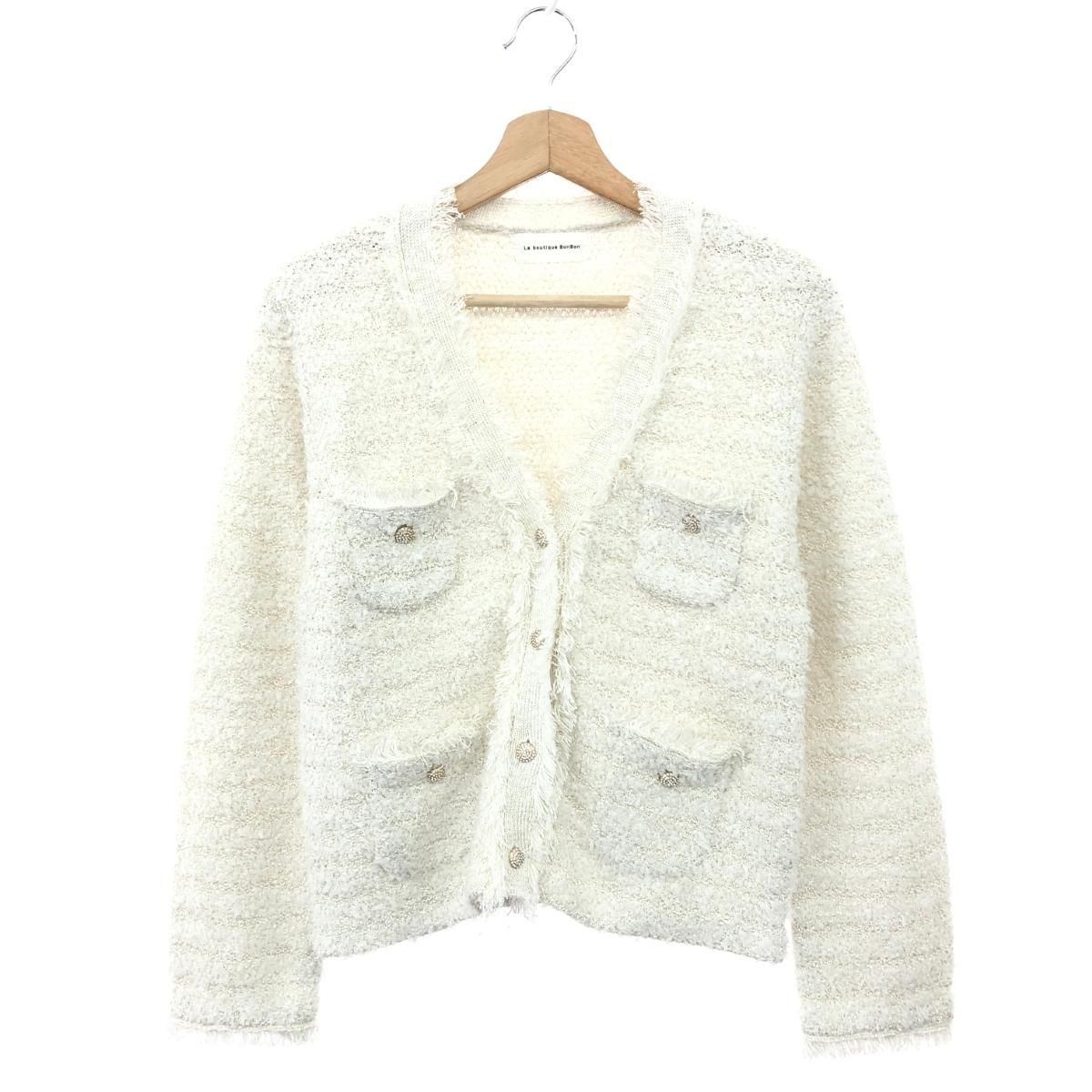 La boutique BonBon ラブティックボンボン ファンシーツイードニット