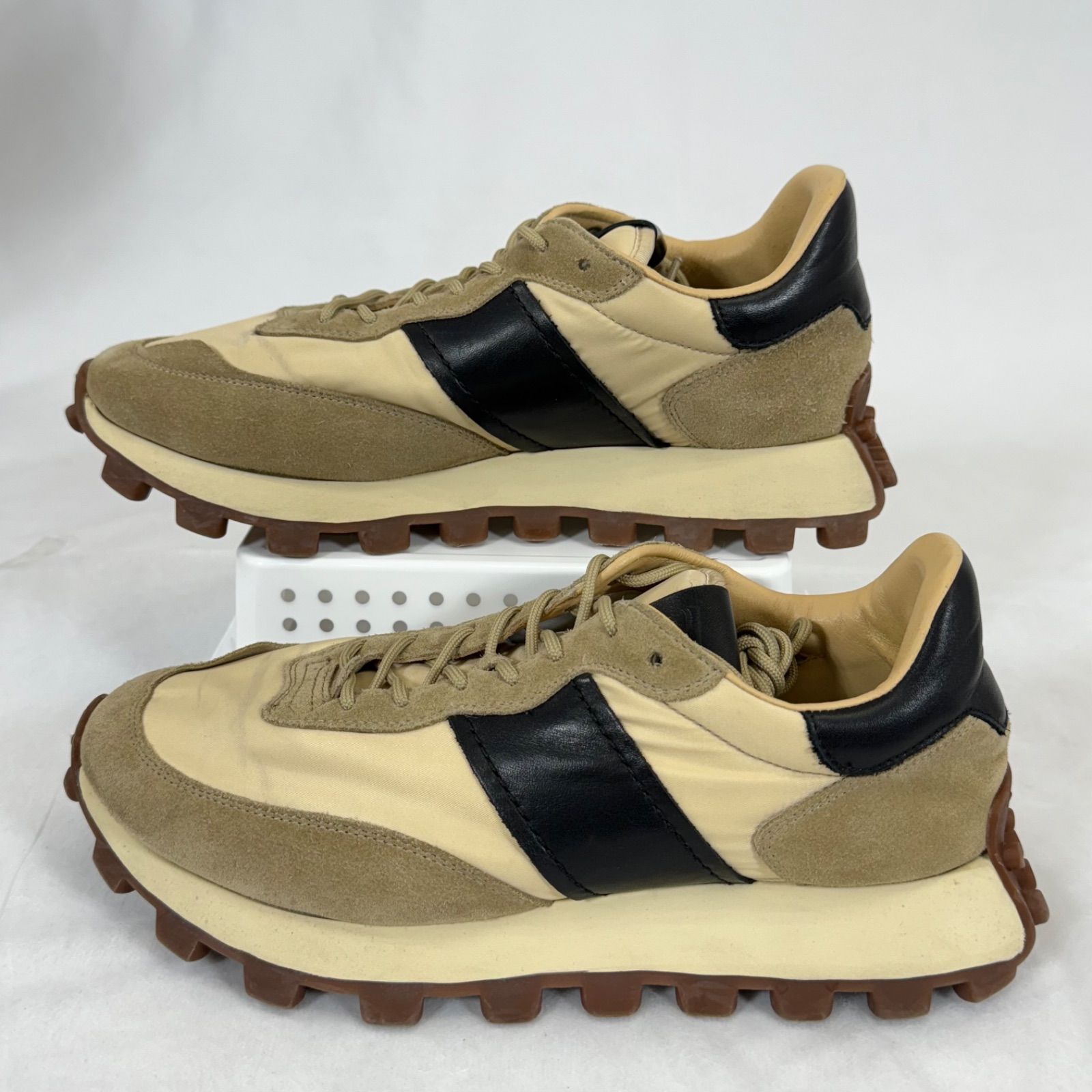希少・美品】TOD'S トッズ Allacciata Running ストライプ スエード