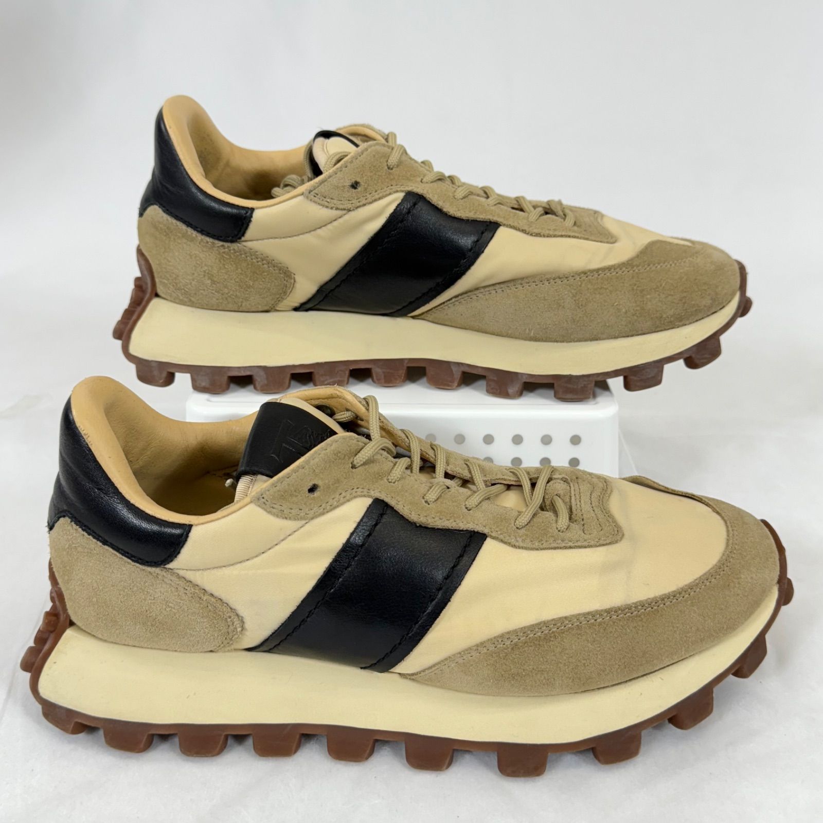 希少・美品】TOD'S トッズ Allacciata Running ストライプ スエード