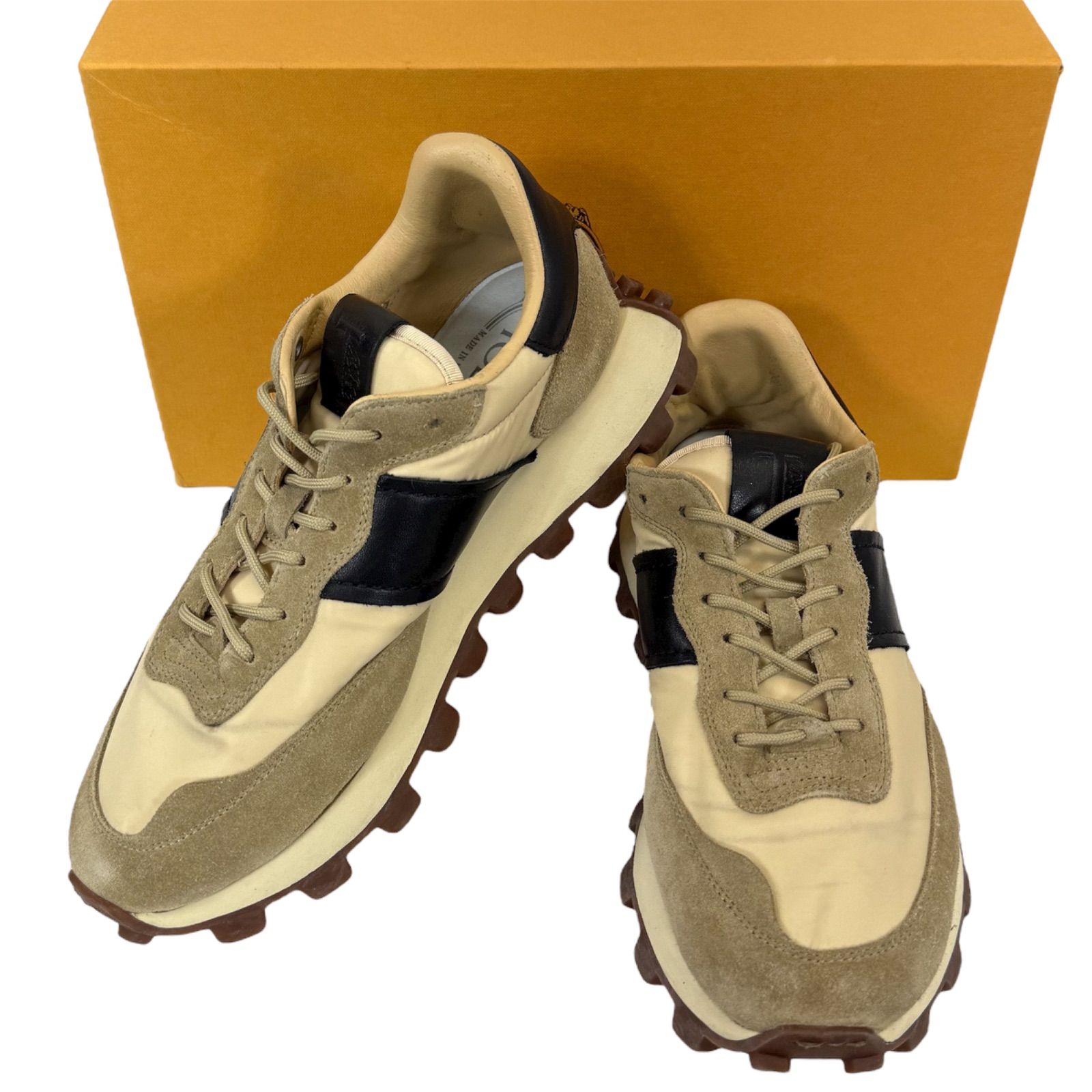 希少・美品】TOD'S トッズ Allacciata Running ストライプ スエード