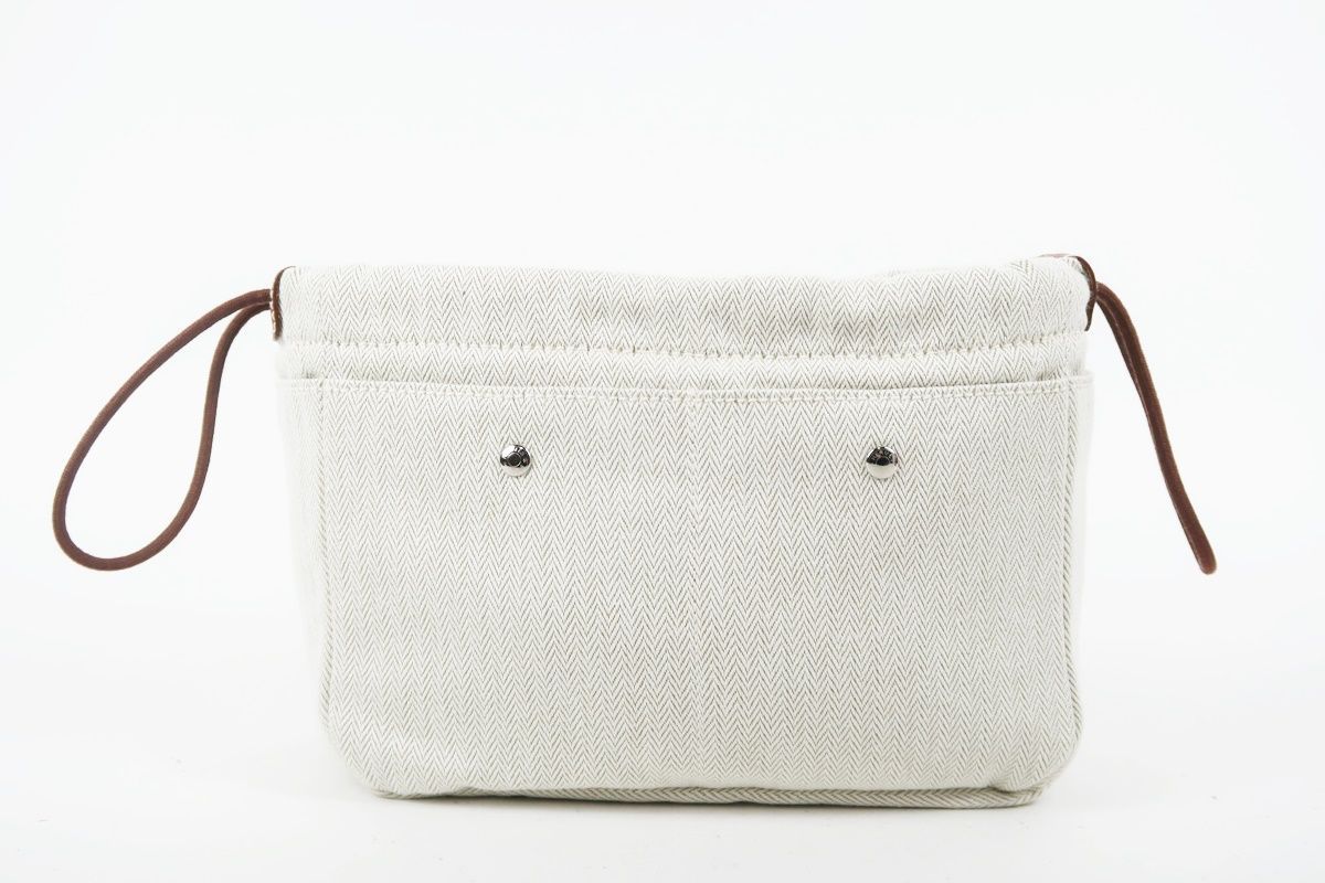 HERMES エルメス フールビ 20 ハンド ポーチ キャンバス 小物入れ TI61