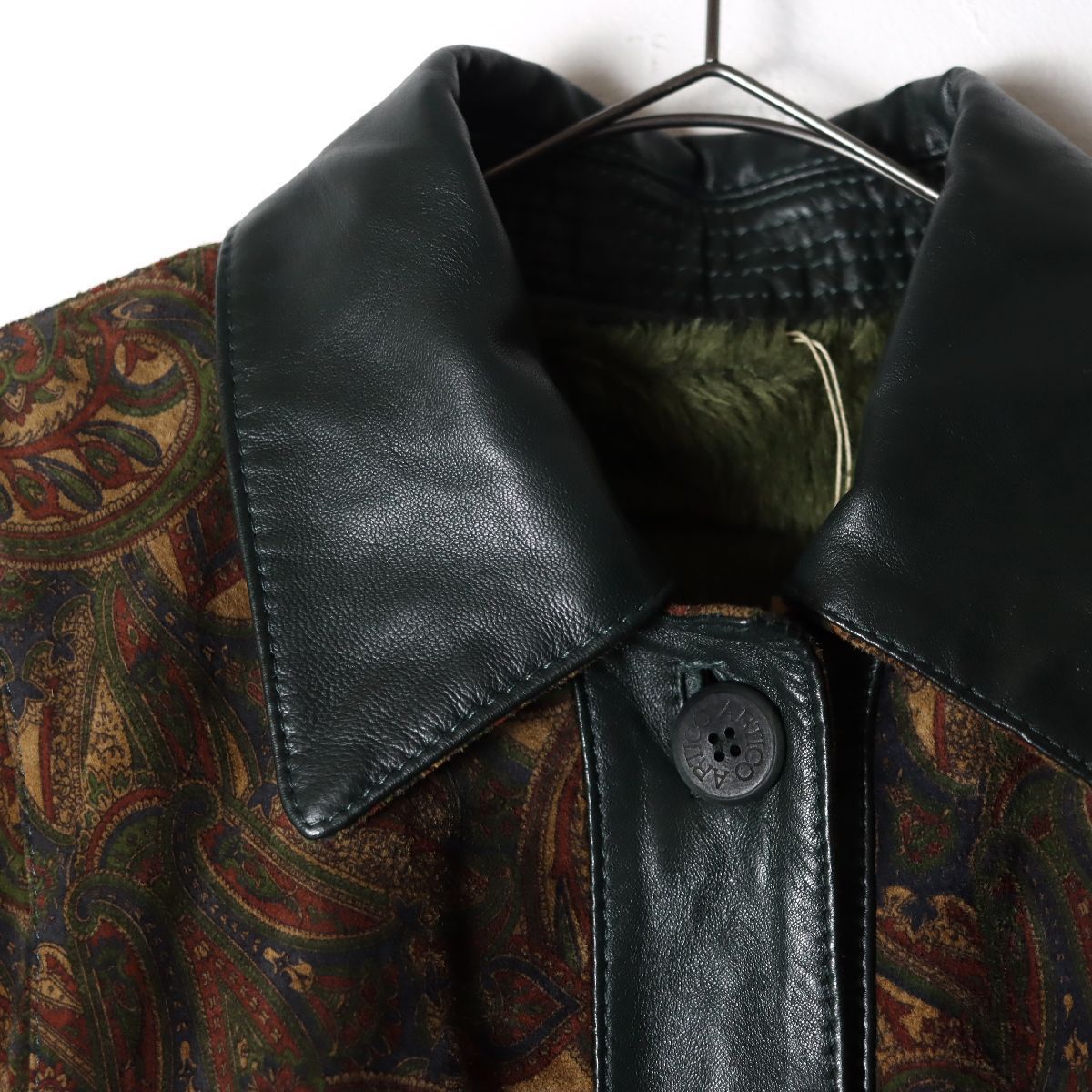 送料無料も! Italy製 Paisley pattern leather jacket 厳選商品を皆様に。