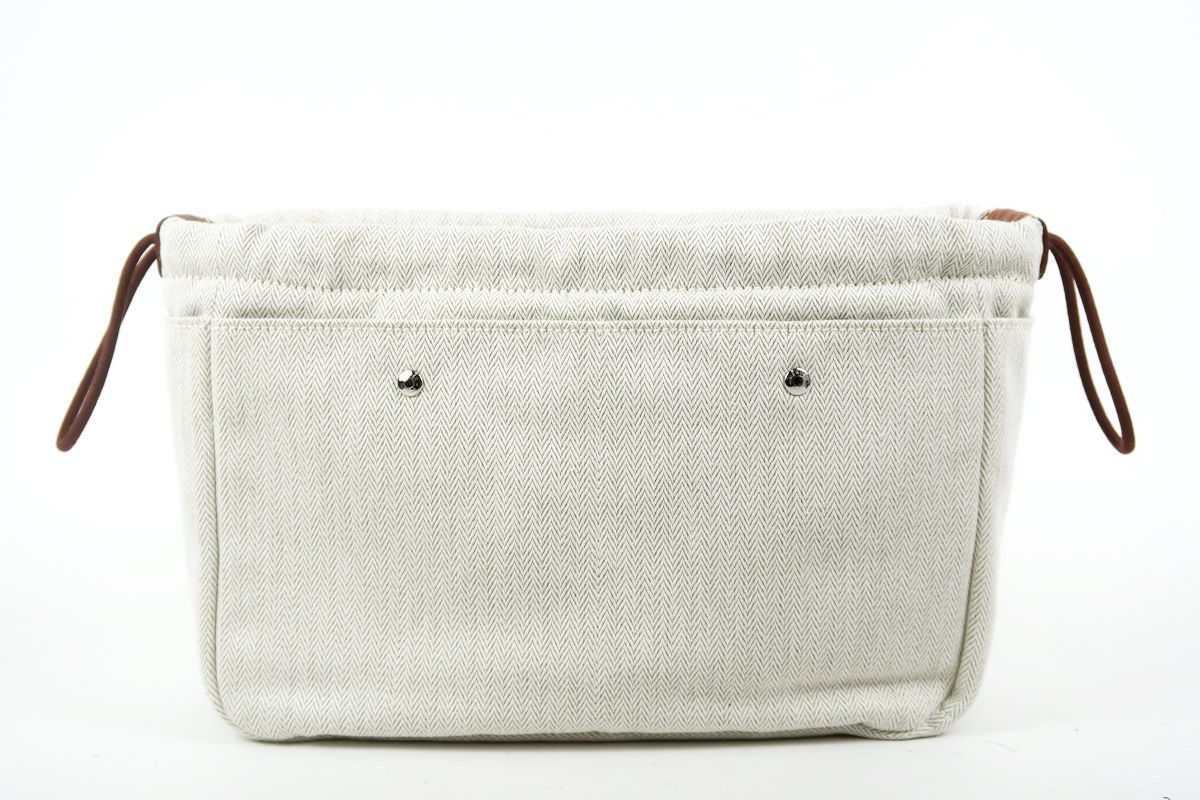 HERMES エルメス フールビ 25 ハンド ポーチ キャンバス 小物入れ TI60