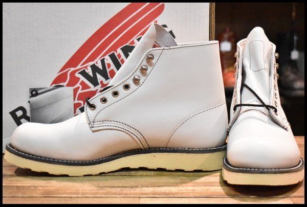 9D DEAD BEAMS別注 05年 レッドウィング 8873 アイリッシュセッター 白 ホワイト プレーントゥ 編み上げ ブーツ beams HOPESMORE FI362
