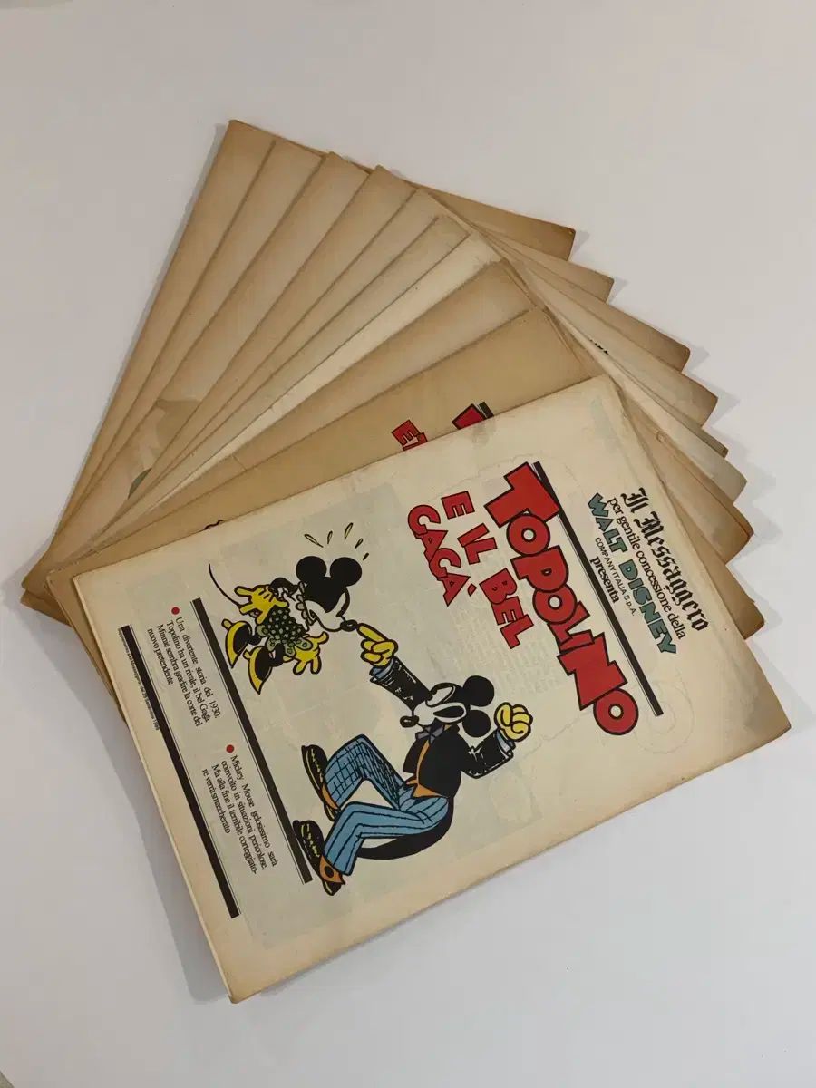 ディズニー ミッキーマウス トゥーポリノ 雑誌 1989 1990年代 新聞 ヴィンテージ レトロ