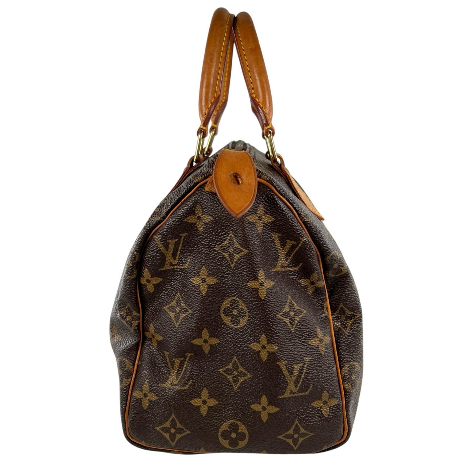 LOUIS VUITTON ルイ ヴィトン スピーディ25 M41528 ボストンバッグ モノグラムキャンバス モノグラム ブラウン レディース