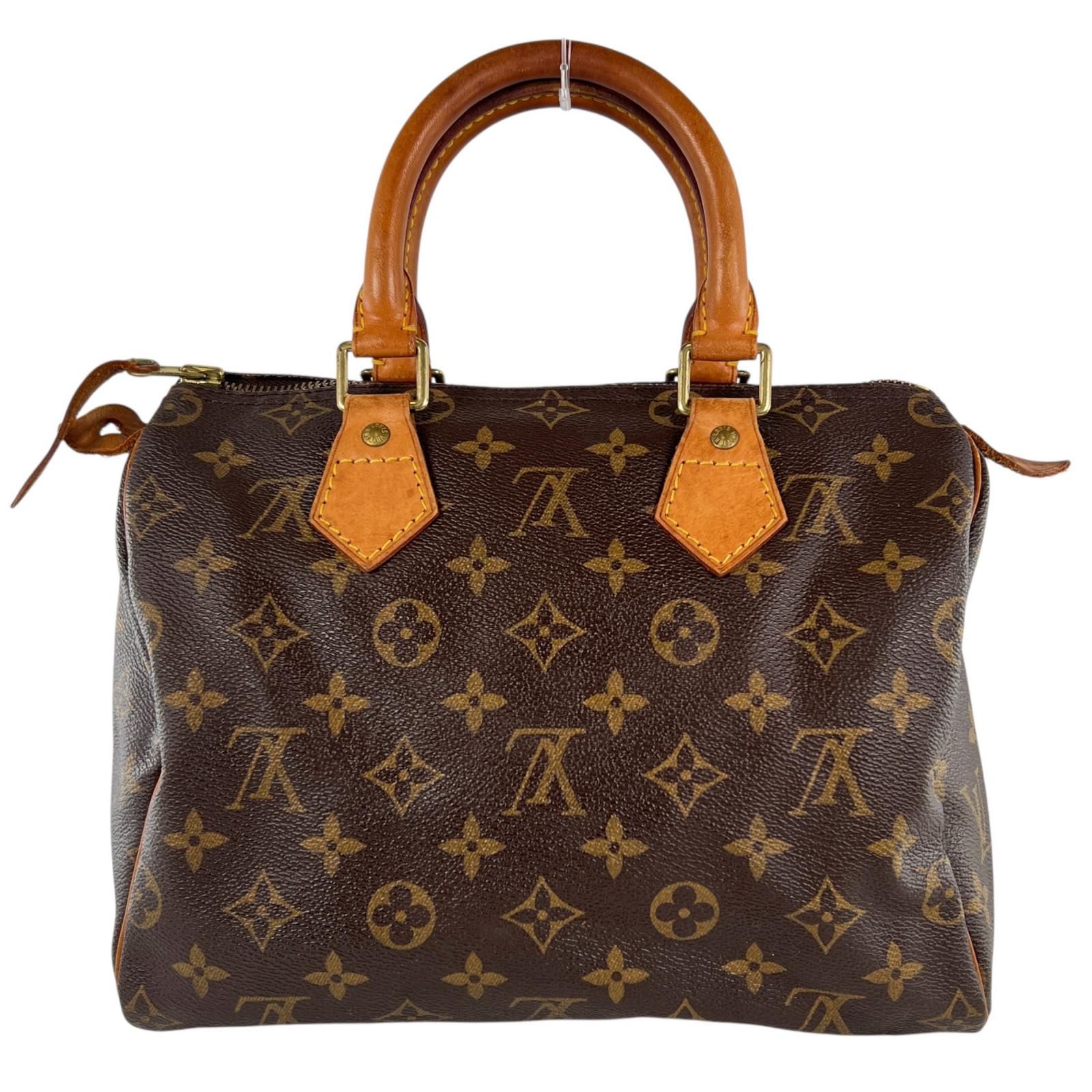 LOUIS VUITTON ルイ ヴィトン スピーディ25 M41528 ボストンバッグ モノグラムキャンバス モノグラム ブラウン レディース