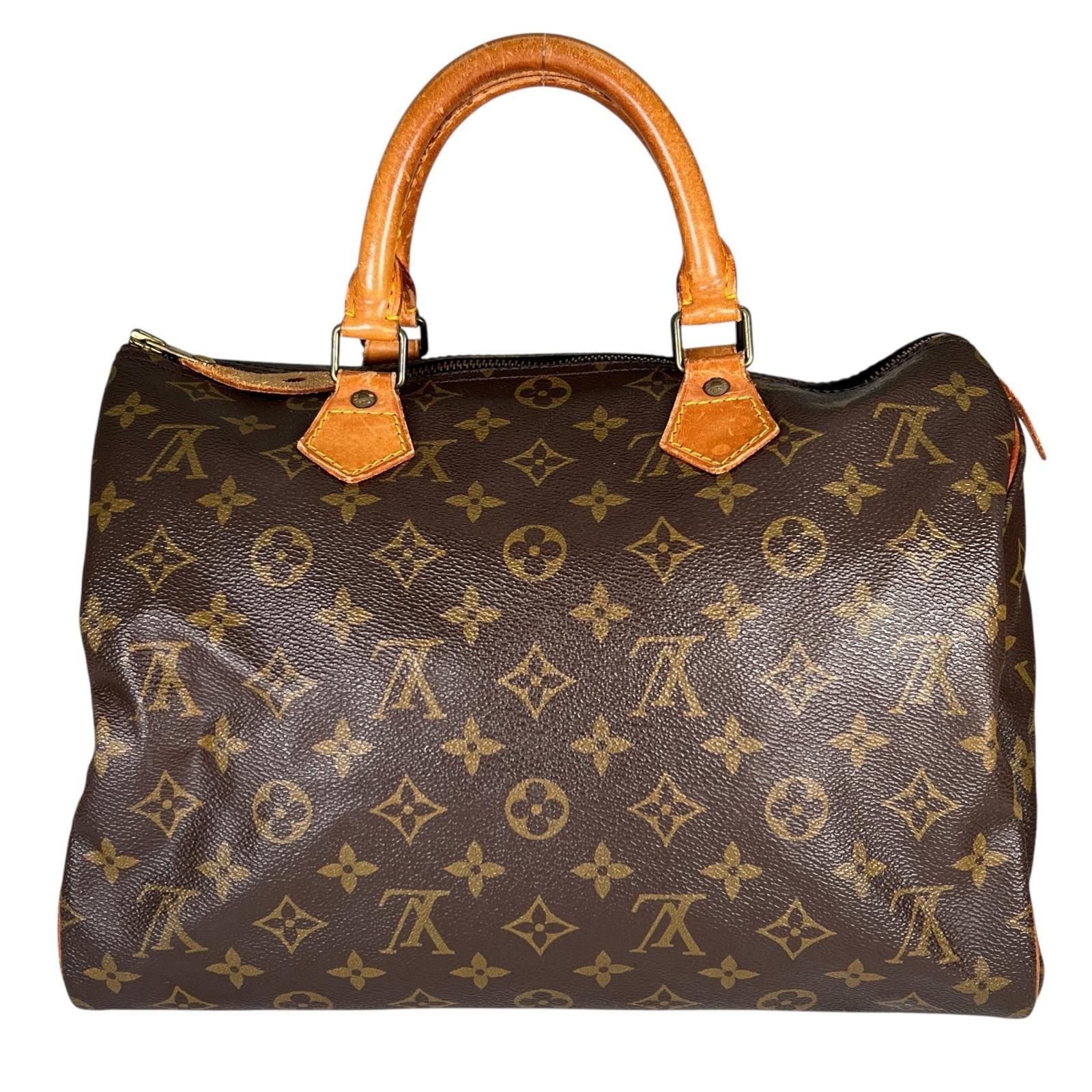 LOUIS VUITTON ルイ ヴィトン スピーディ30 M41526 ボストンバッグ モノグラムキャンバス レザー ブラウン レディース