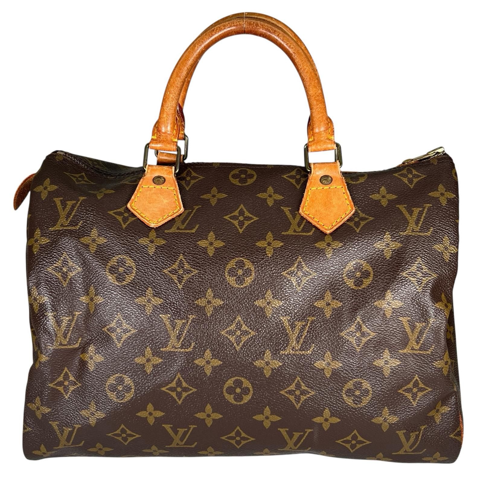 LOUIS VUITTON ルイ ヴィトン スピーディ30 M41526 ボストンバッグ モノグラムキャンバス レザー ブラウン レディース