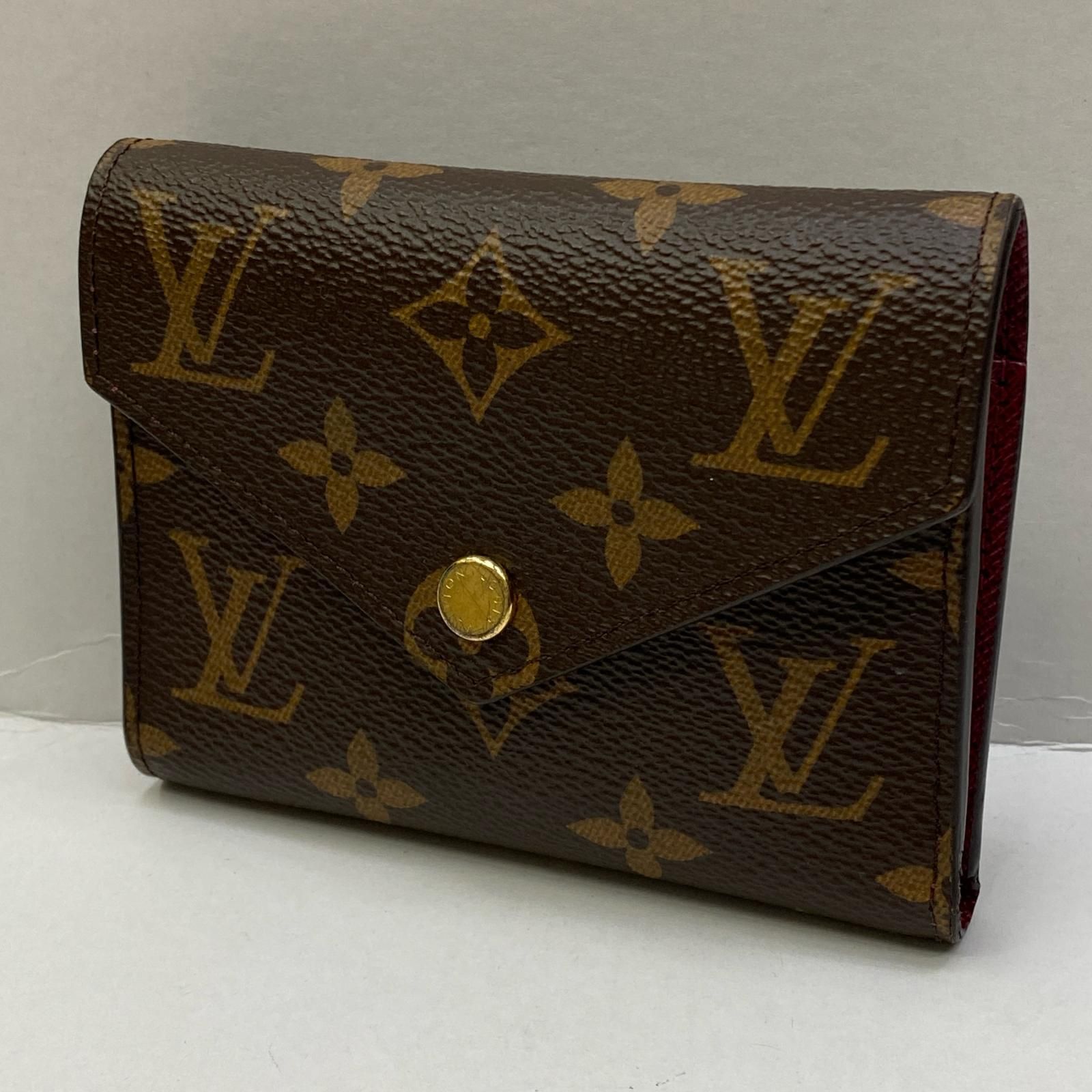 加古川店 LOUIS VUITTON ルイ ヴィトン 三つ折り財布 ポルトフォイユ ヴィクトリーヌ M41938 モノグラム 125