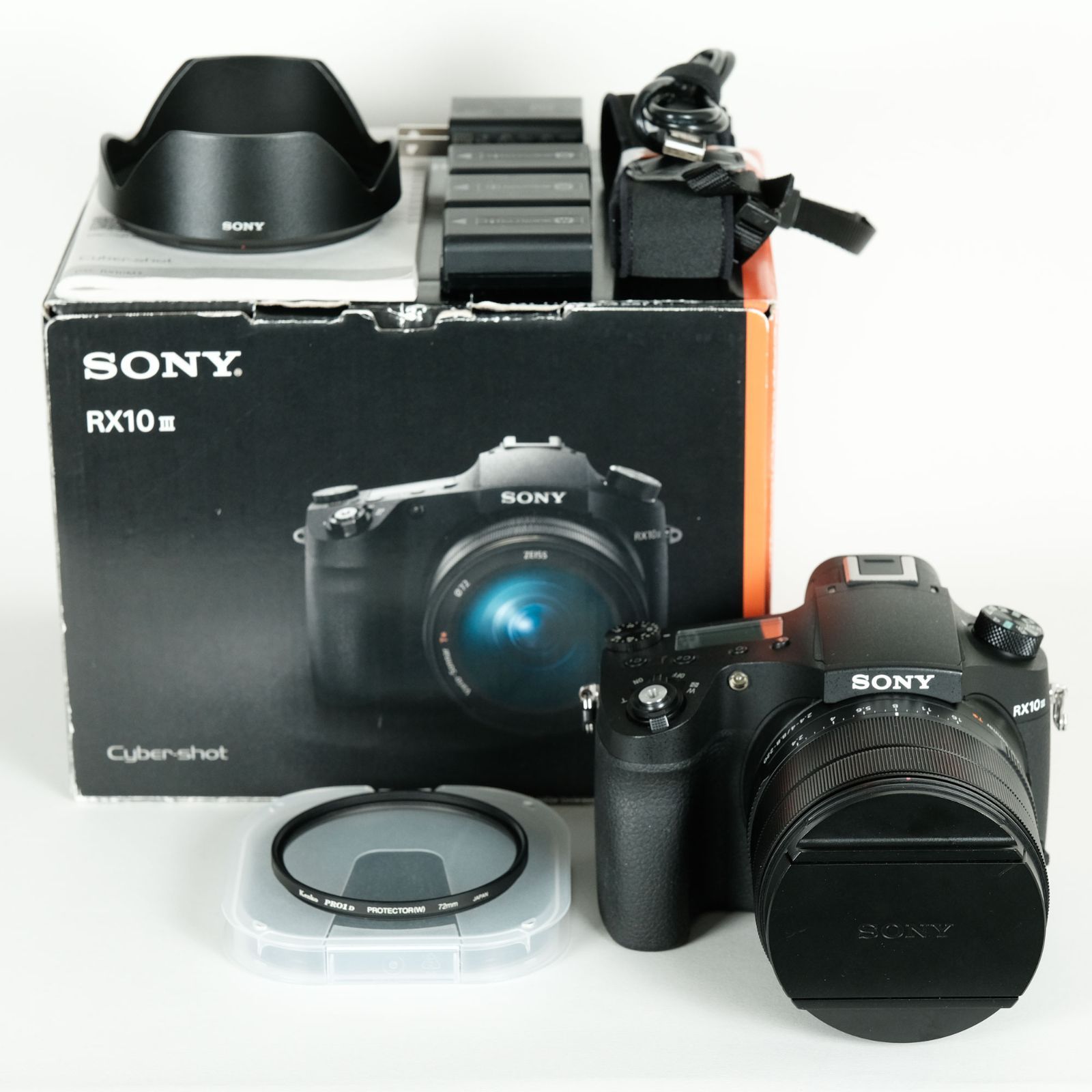 バッテリー3個 フィルター付 SONY Cyber-shot DSC-RX10M3 RX10 III