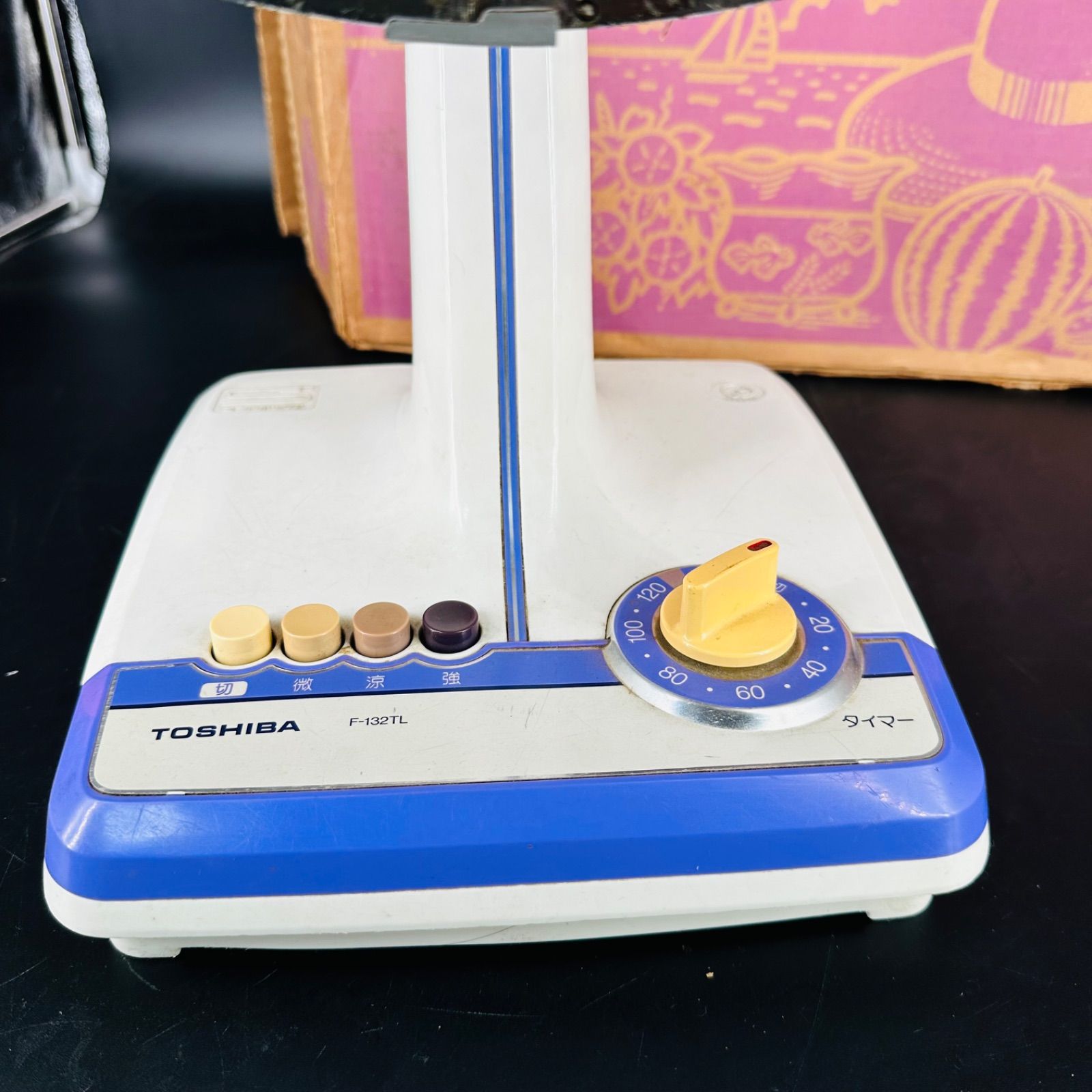 TOSHIBA 東芝扇風機 卓上扇 F132T(L) 紫 30cm 昭和レトロ - メルカリ