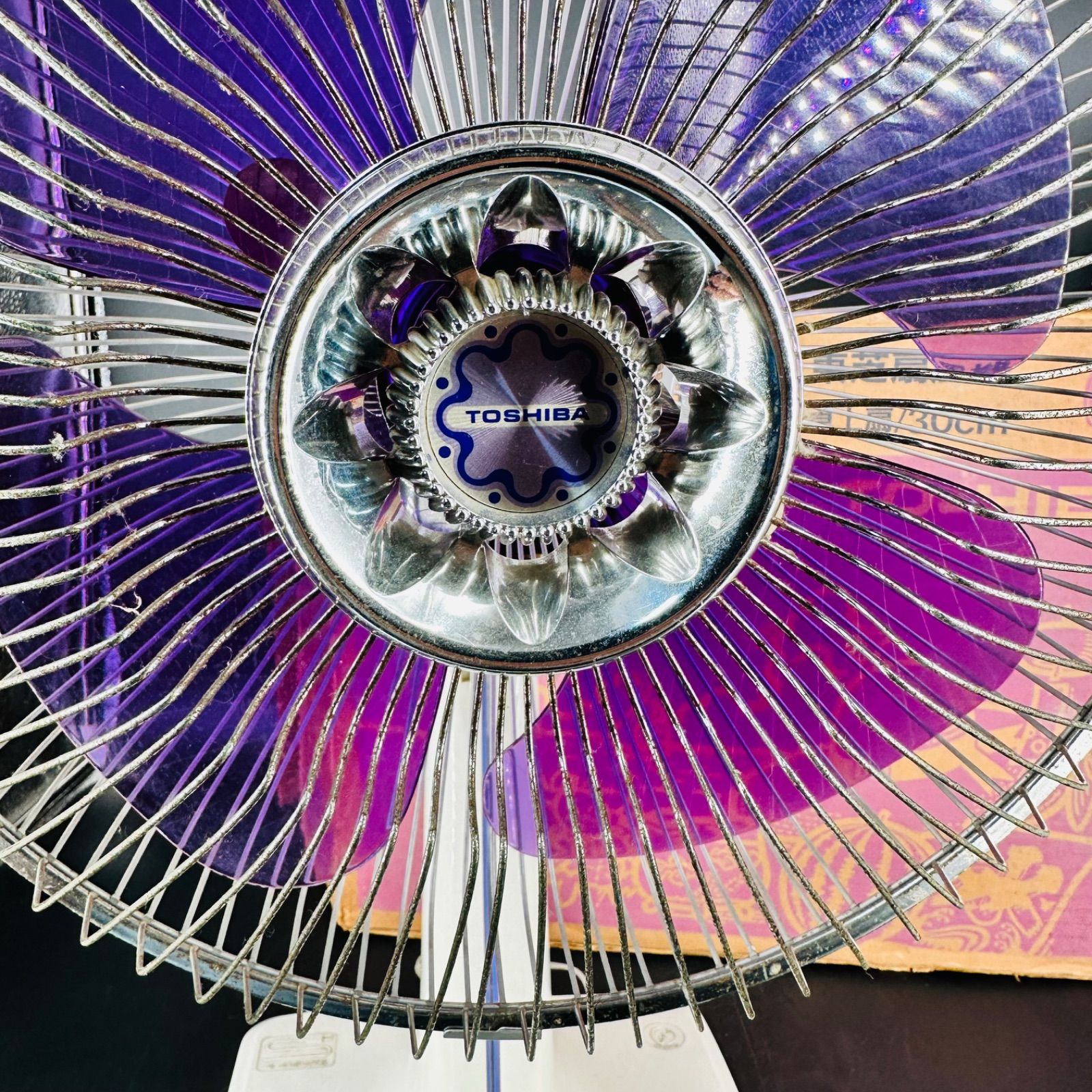 TOSHIBA 東芝扇風機 卓上扇 F132T(L) 紫 30cm 昭和レトロ - メルカリ