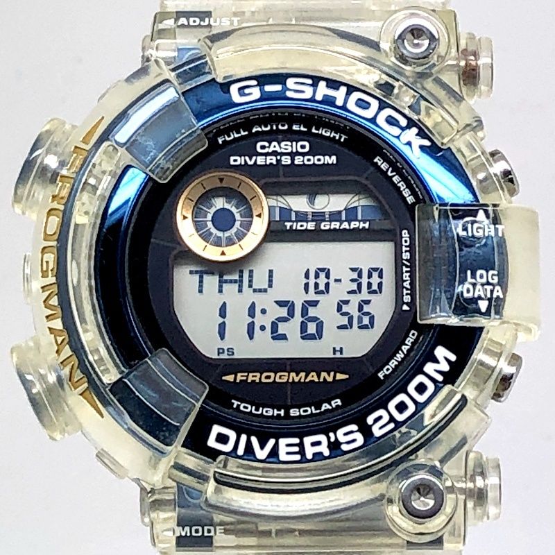 G-SHOCK ジーショック GF-8251K-7 フロッグマン イルクジ2019 コラボ 25周年記念 クリアスケルトン ブルー 2019年6月発売