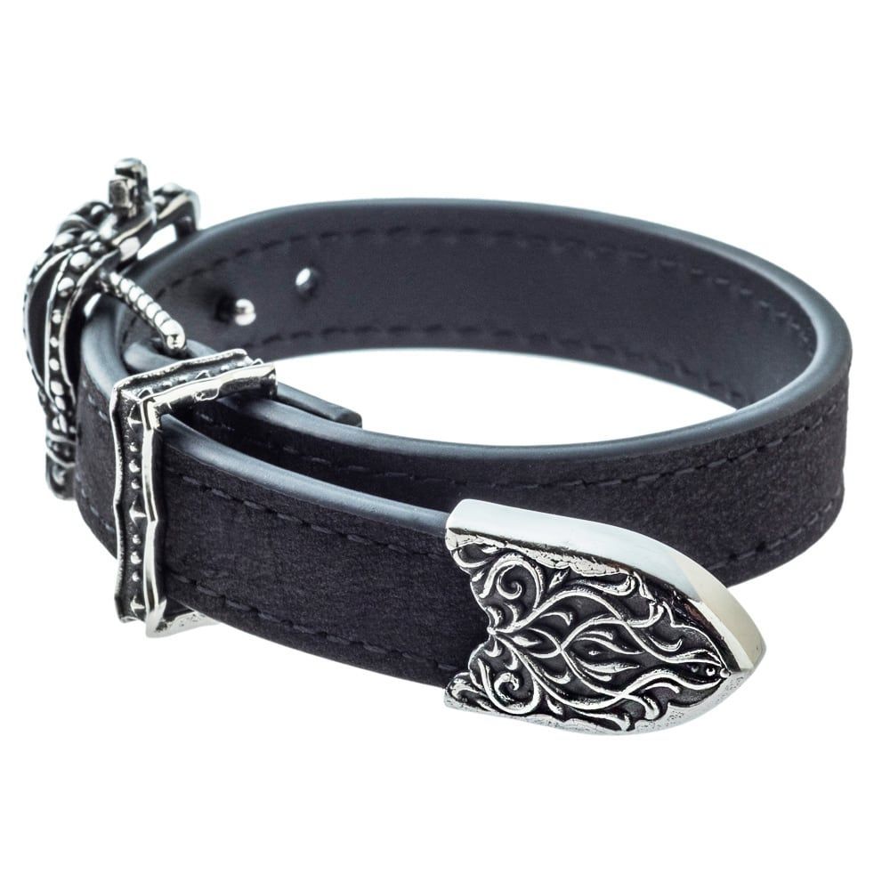 クラウンレザーブレスレット アルテミスキングス シルバー ジュエリーブランド