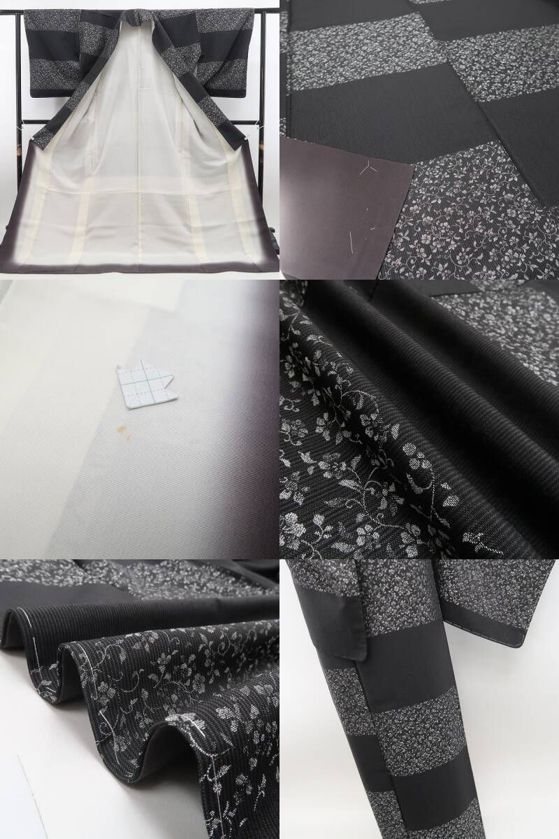 ❁tomihisa❁新品 唐花 市松 着物 正絹“心躍る和装の醍醐味！古典