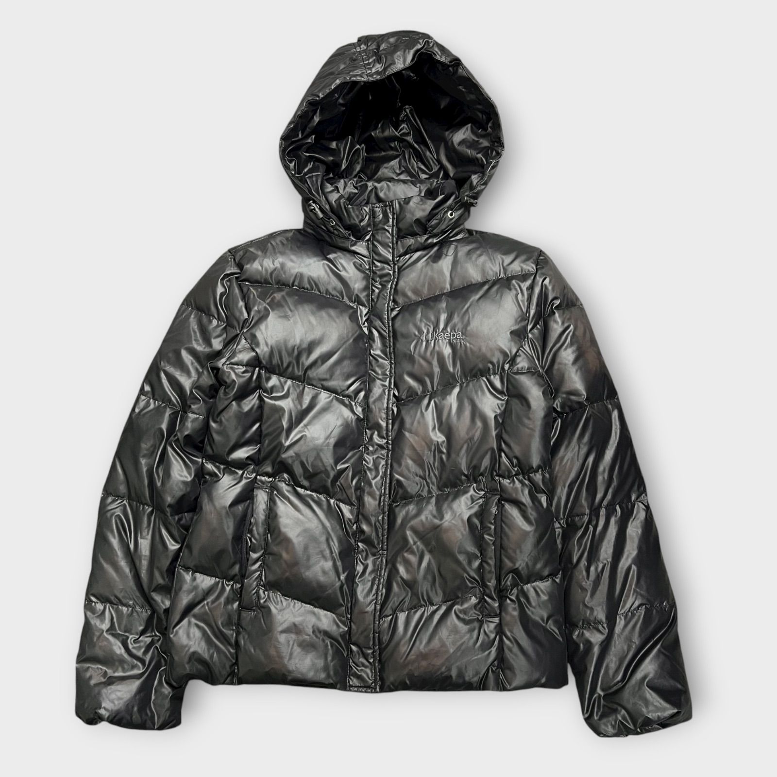 Kaepa ダウンジャケット kpl-23327 ブラック Lサイズ フード付 アウター ジャケット