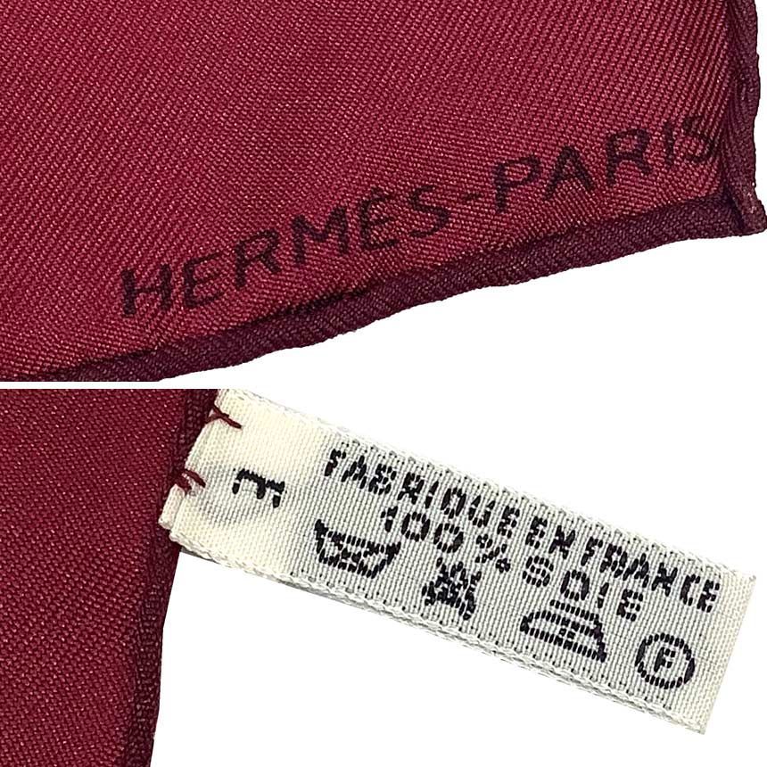 HERMES エルメス ポケットチーフ ネッカチーフ スカーフ GRAND H