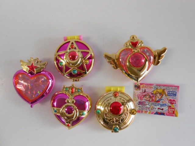 ★Kbn06Nz　美少女戦士セーラームーン変身コンパクトミラー全5種 ガシャポン ☆Kbn06Nz 美少女戦士セーラームーン変身コンパクトミラー全5種