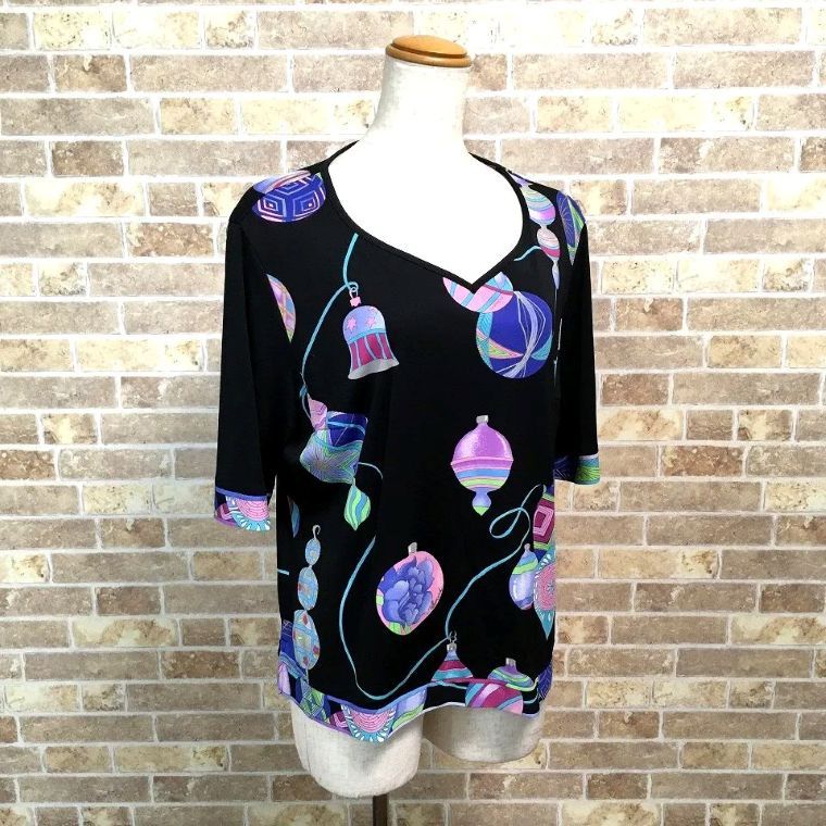 み LEONARD トップス 44 ブラック 462