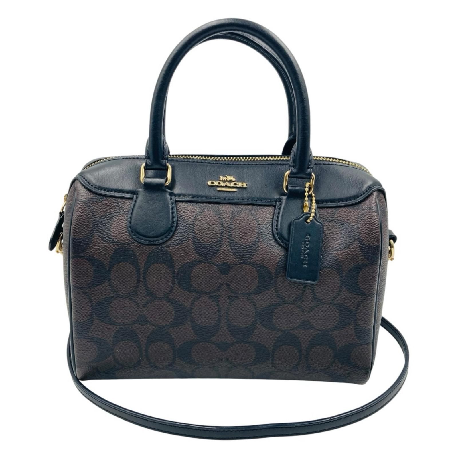 COACH コーチ シグネチャー ハンドバッグ ショルダー 2way ミニ