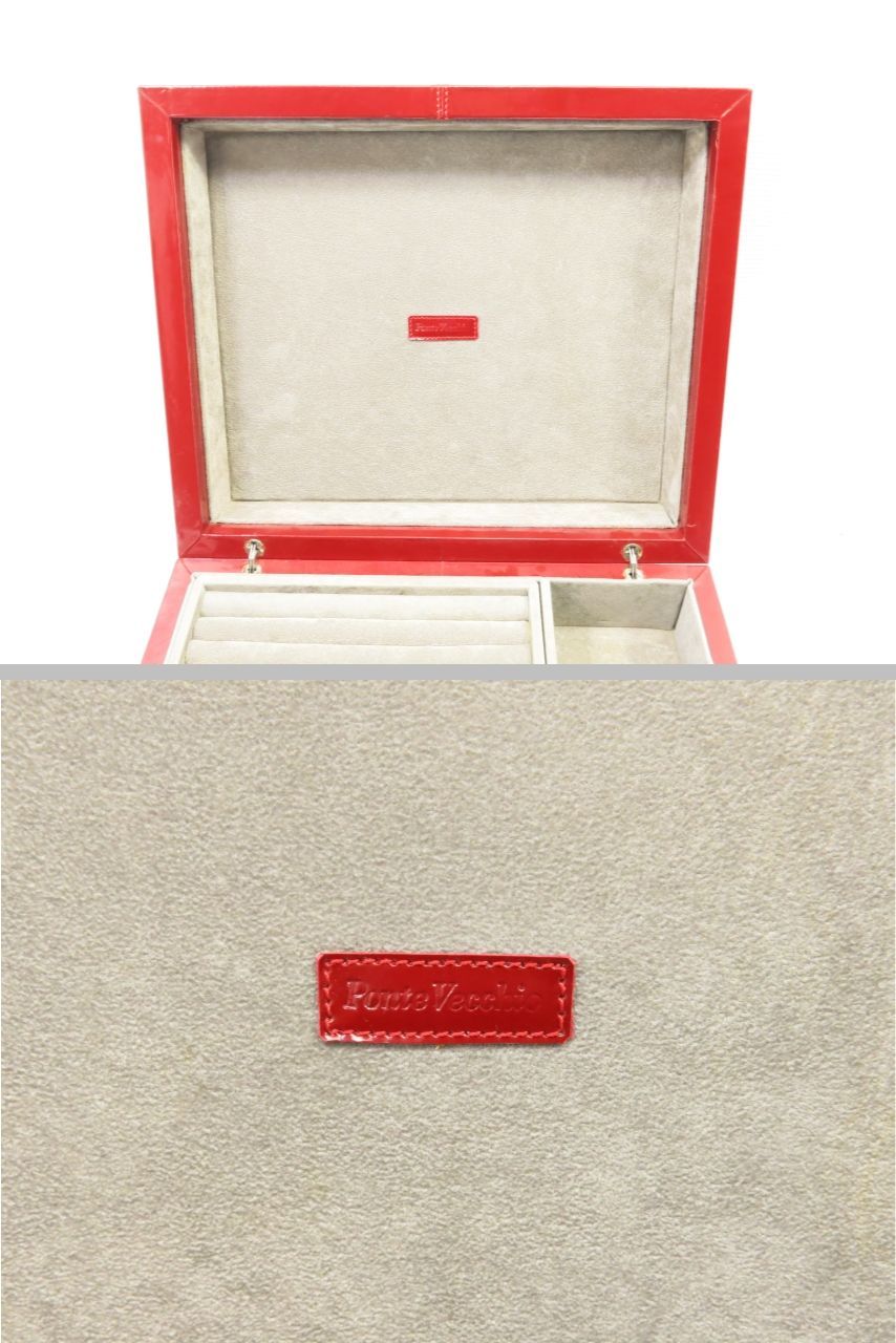 ポンテヴェッキオ ジュエリーボックス 赤 Ponte Vecchio