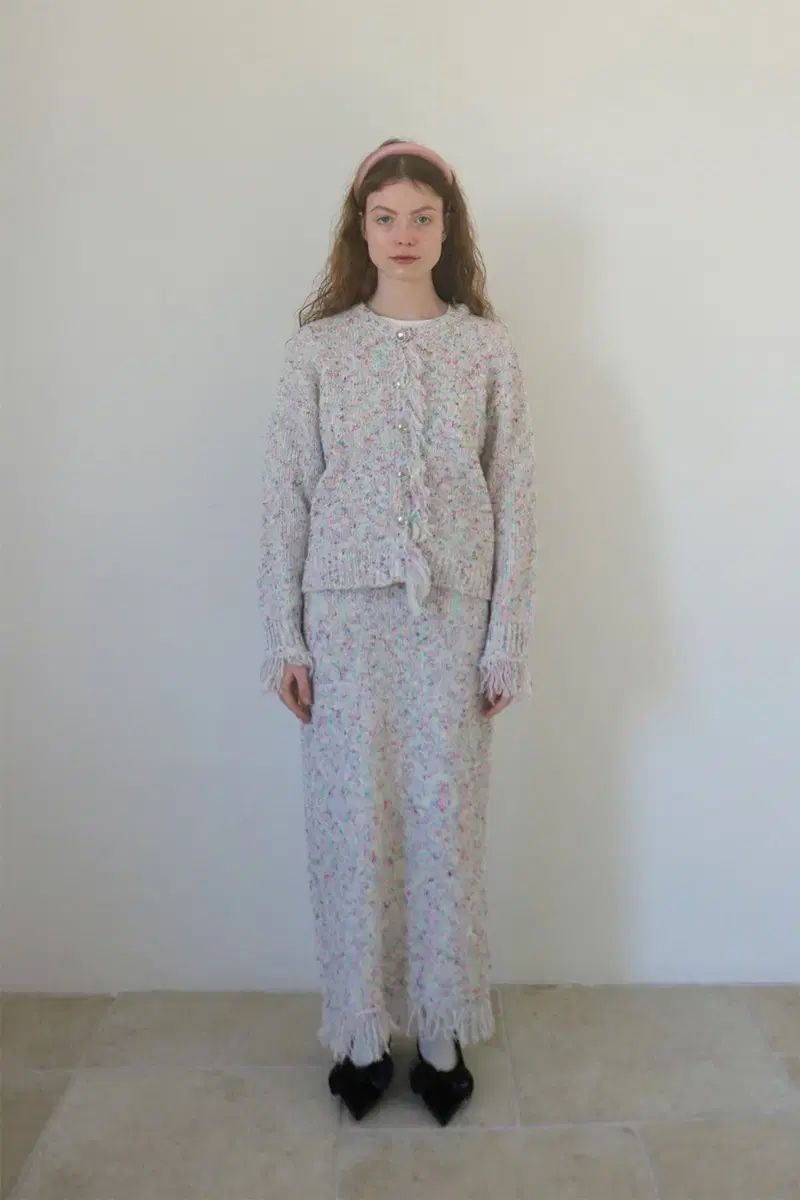 シヌーン Mousse Cardigan Candy Skirt Candy