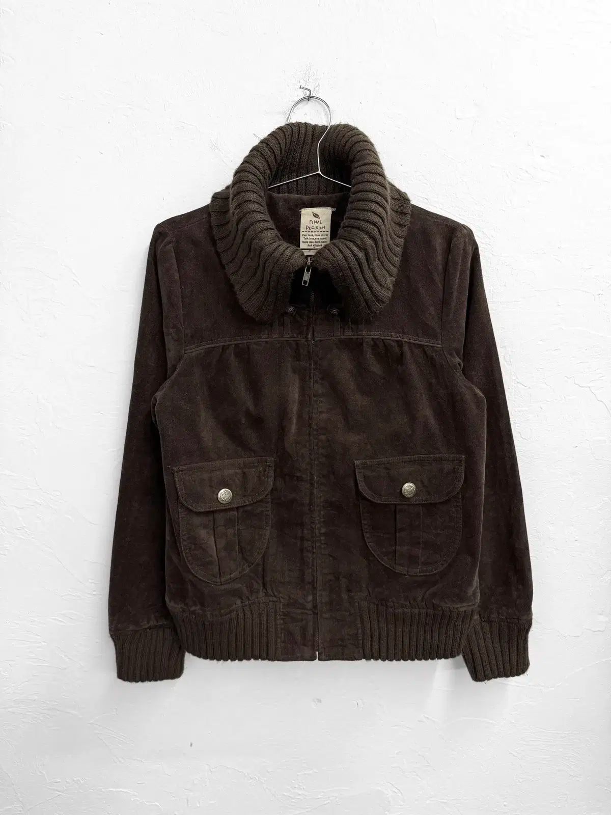 final decision コーデュロイ ジップアップ ジャケット